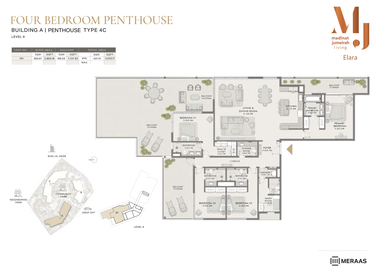 4 Bedroom Penthouse